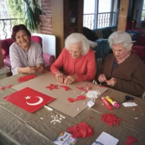 Boyama ve puzzle etkinliği